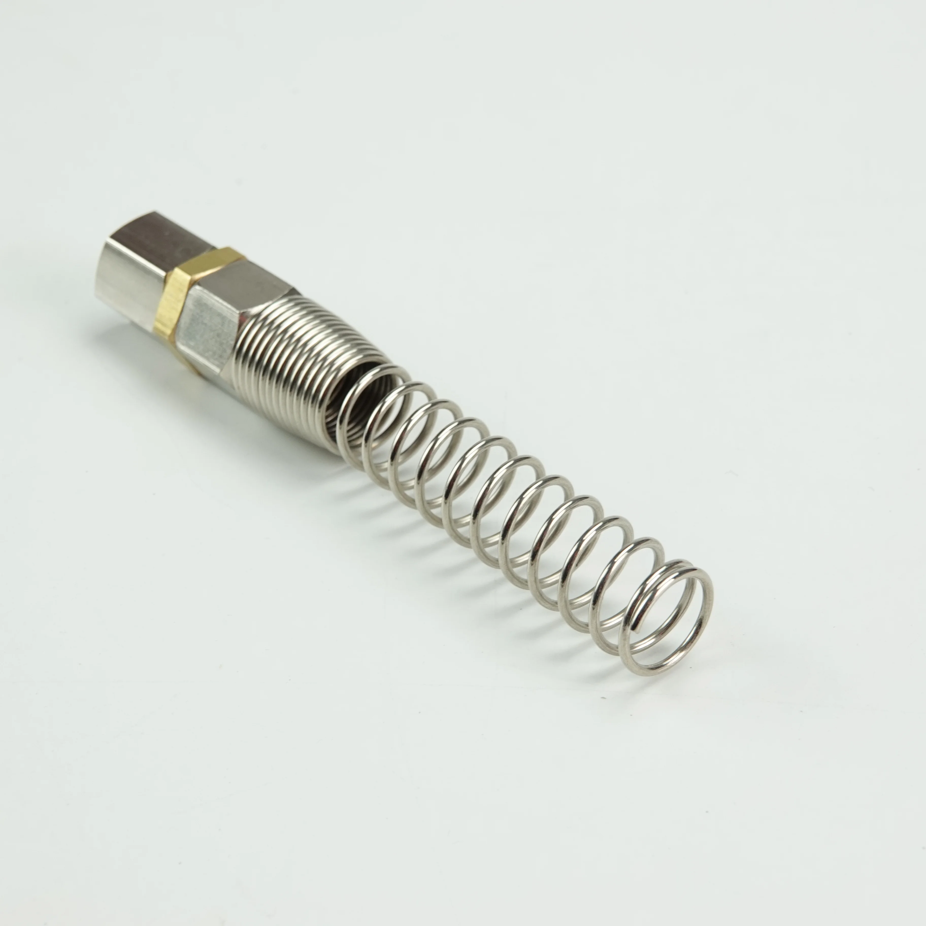 air swivel fittings rotating connector 360 degree brass with spring guard ball type for pu hose Duct fittings