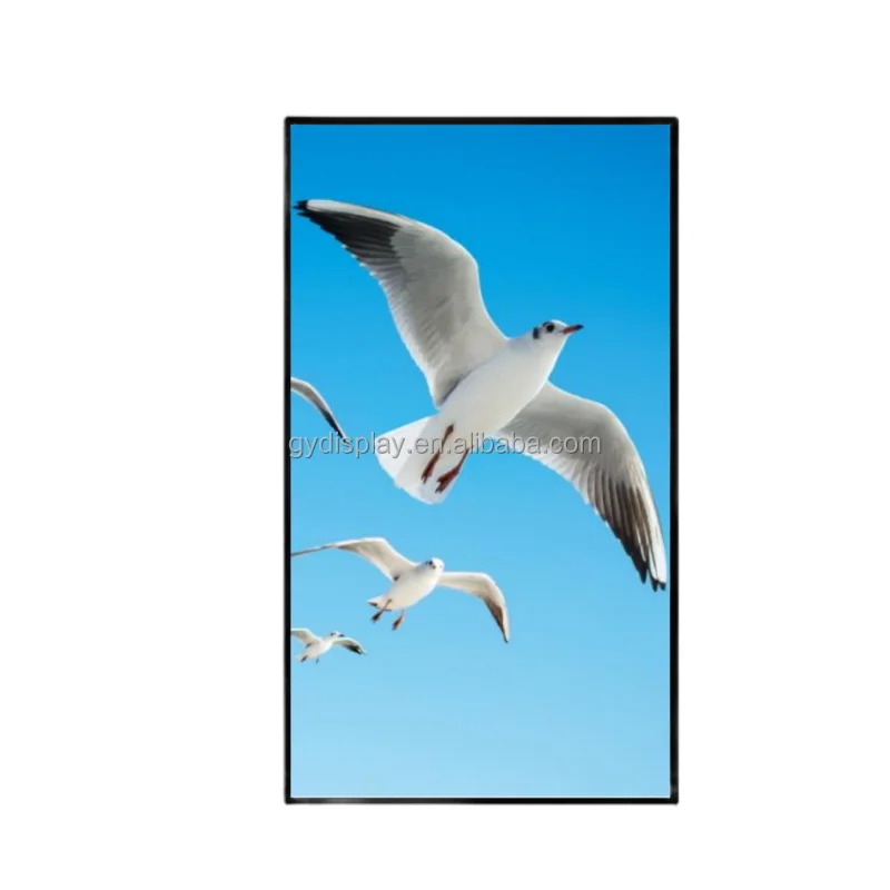 Ultra thin lcd screen display retail wall-mounted digital signage advertising machine