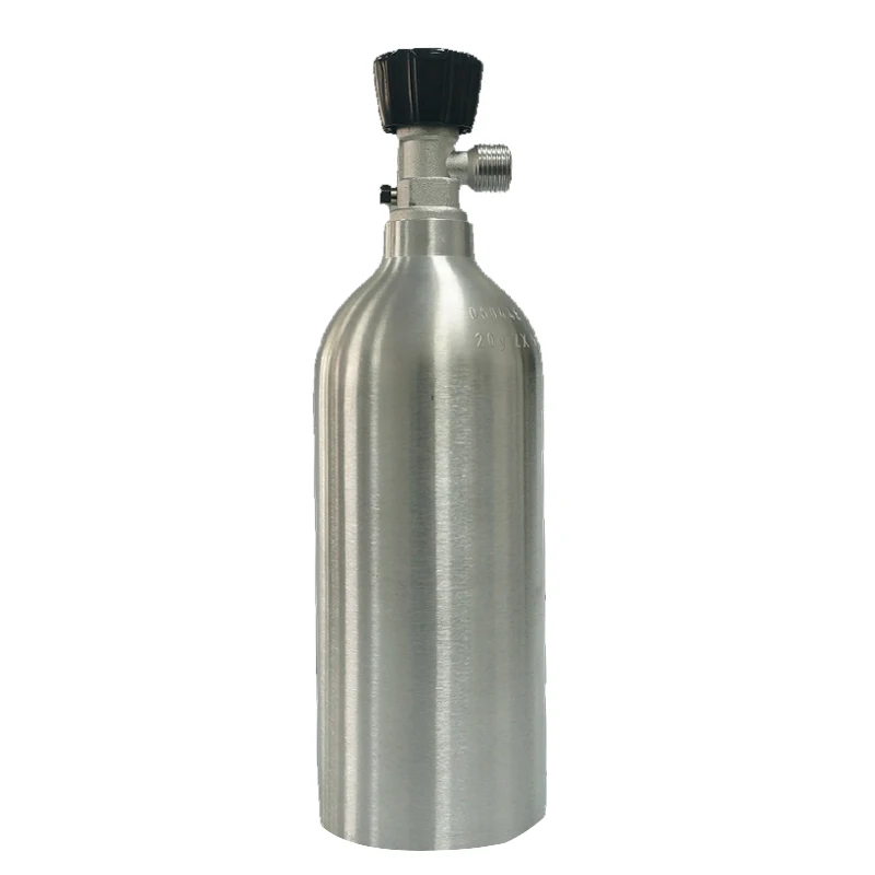 High quality explosion-proof water plant tank interface G5/8 co2 water plant fish tank aluminum bottle thick material