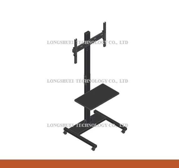 mobile tv stand with mount rolling tv cart