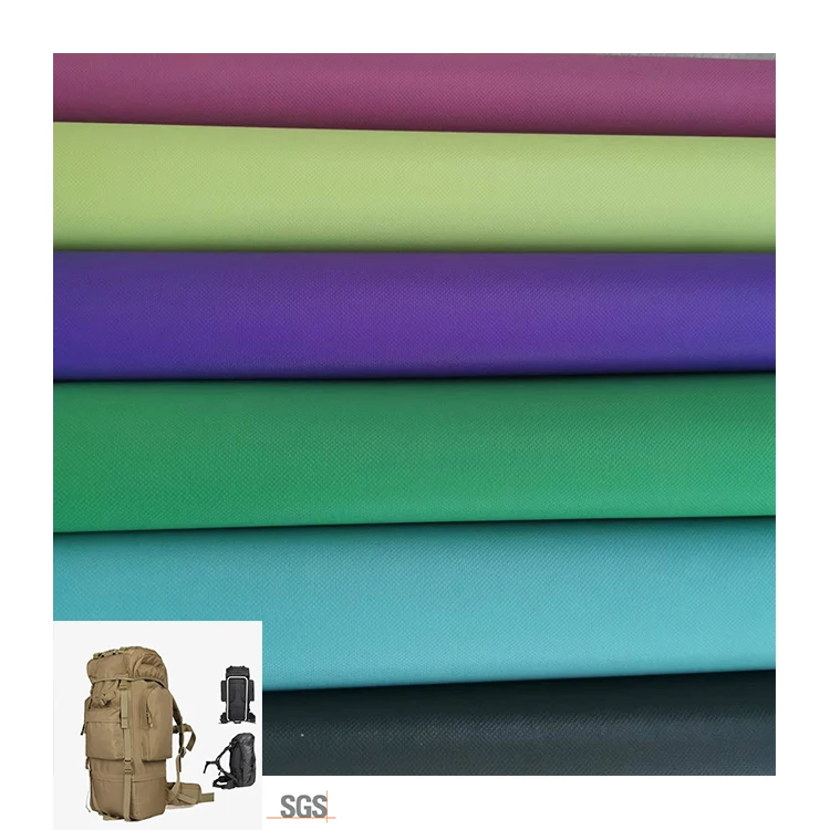 Customized tear resistant 600D bag material fabric waterproof polyester oxford fabric with PU PVC