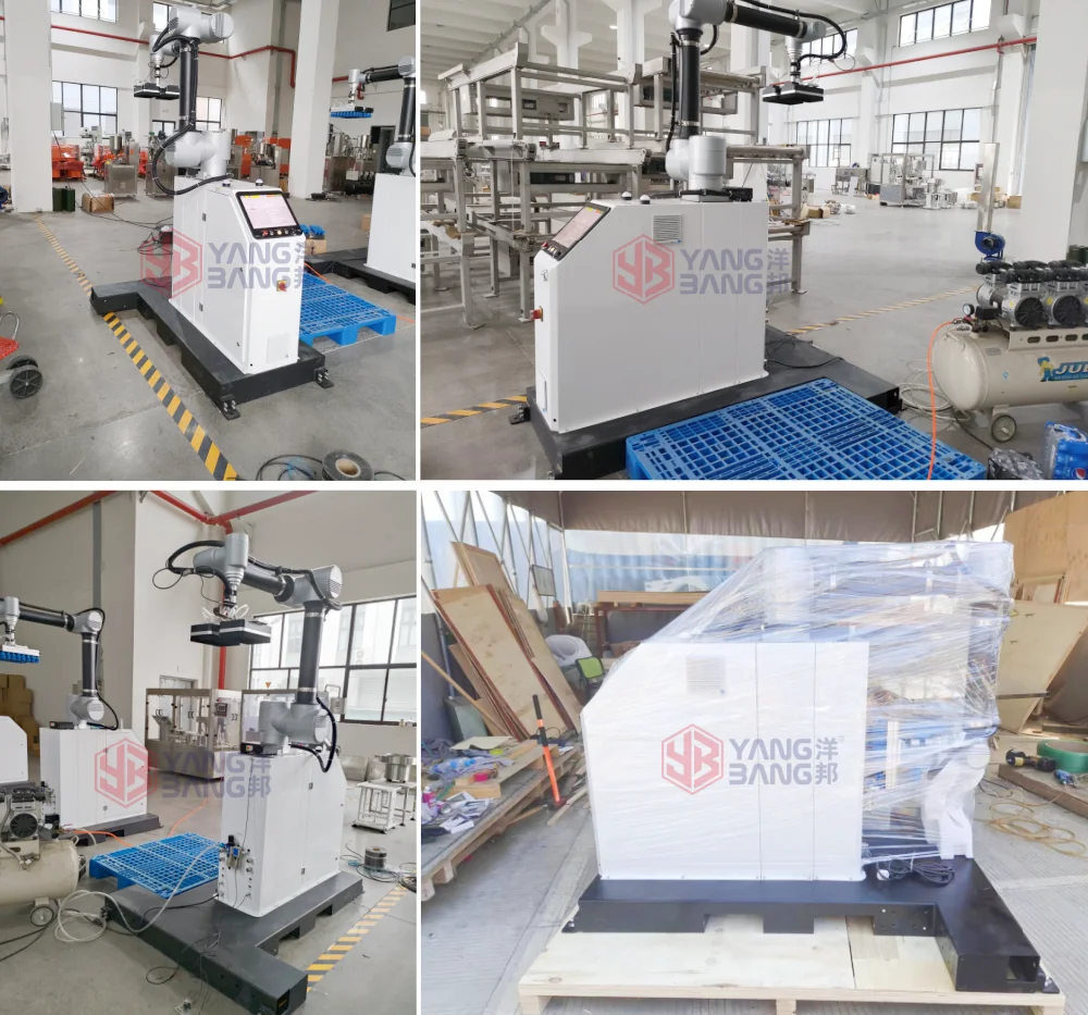 YB-MD16 Automatic Collaborative Robots Pelltizer Water Drink Bottles Robot Stacker Machine