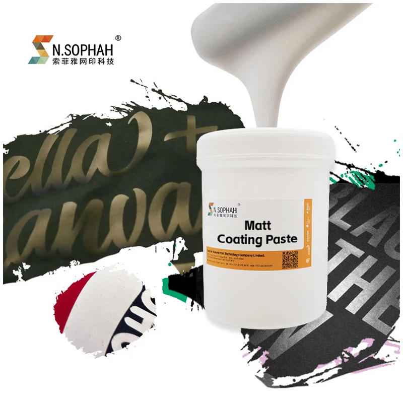 Good Quality Soft Hand Feel Screen Printing Matt Coating Ink For Garment Printing