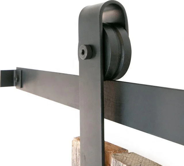 
wooden Hardware American Style Modern Bypass Garage Sliding Barn Door 