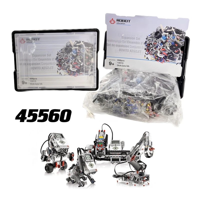 EV3 Extension set  45560 Robot  Diy Eletronic Programmable Blocks Kit Smart Educational Kids Game Building Blocks No.45560