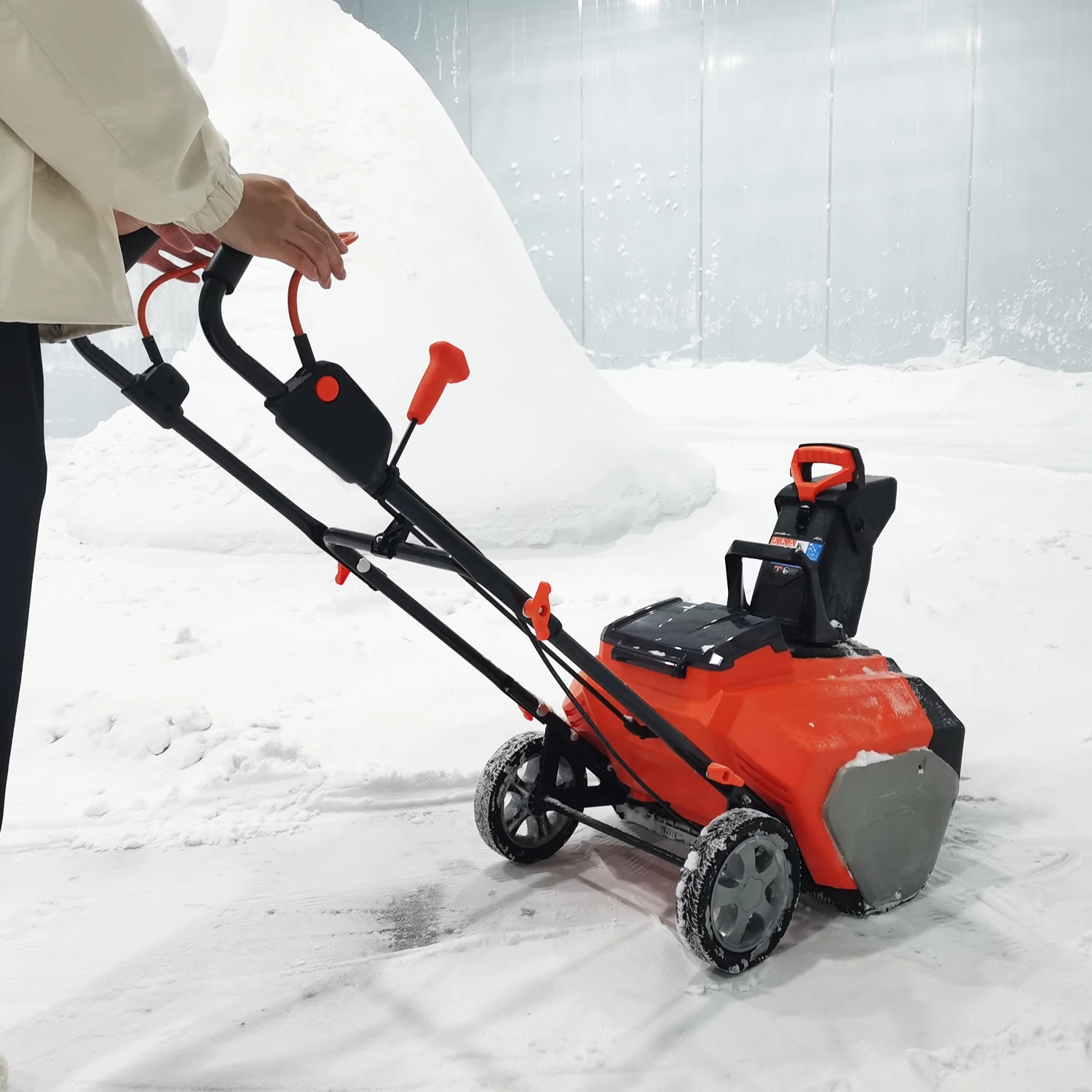 VERTAK cordless snow removal machine snow blower home use 40V double pack battery brushless electric snow blower