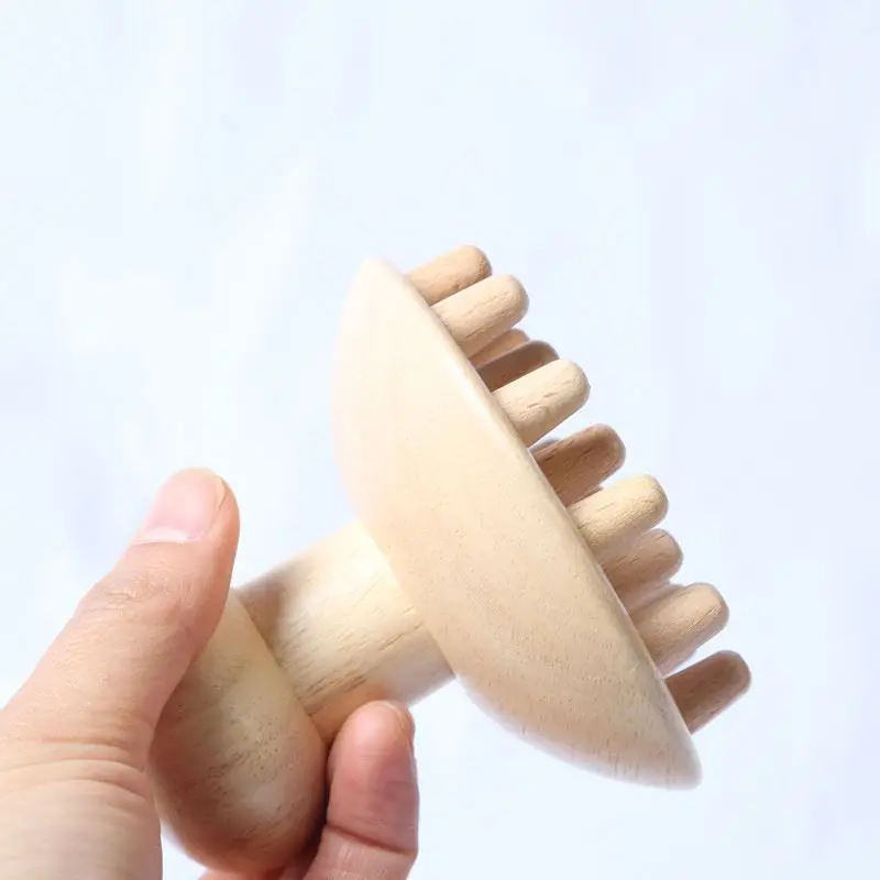 Wood Massage Roller Anti Cellulite Body Sculpting Pink Wooden Cup Tool Wooden Therapy Massage Tools Set