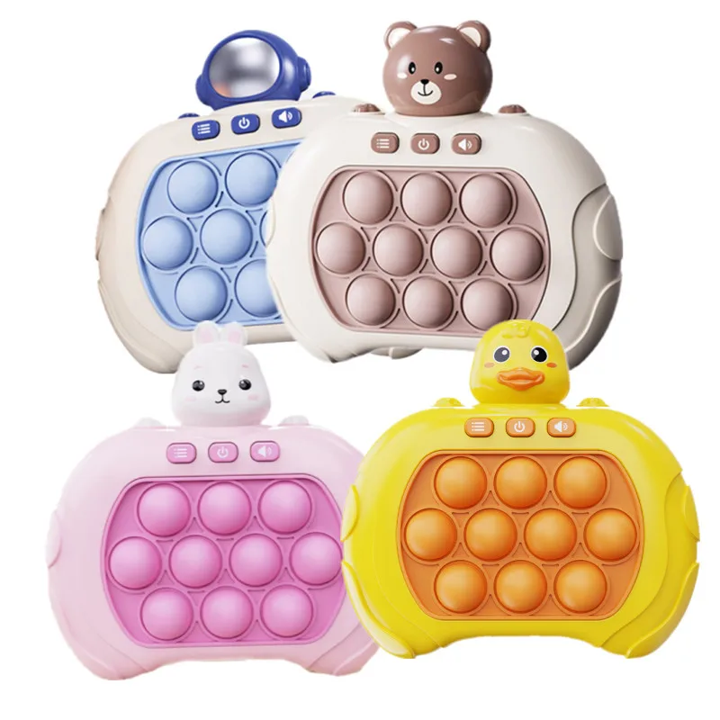 2023 New Quick Push Game Console Electronic Pops It Game Quick Push Toys Light Up Pops It Pro Fast Push Puzzle Game Gifts