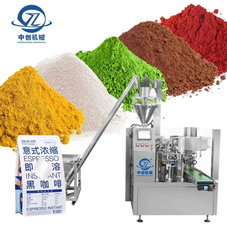 Packaging Premade Bag Fully Automatic Dry Food Granular Garlic Paste Coffee Sachet Beef Jerky Candy Packing Machine