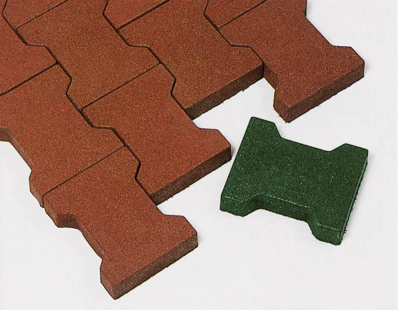 H shape bone pavers rubber bon tile dog rubber tile