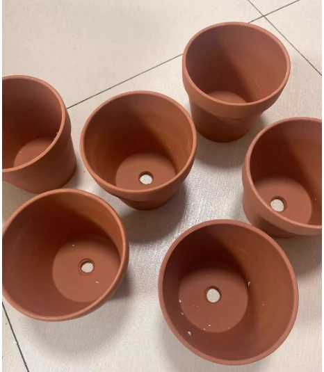terracotta pot red pottery ceramic clay flower pot breathable tile succulent pot