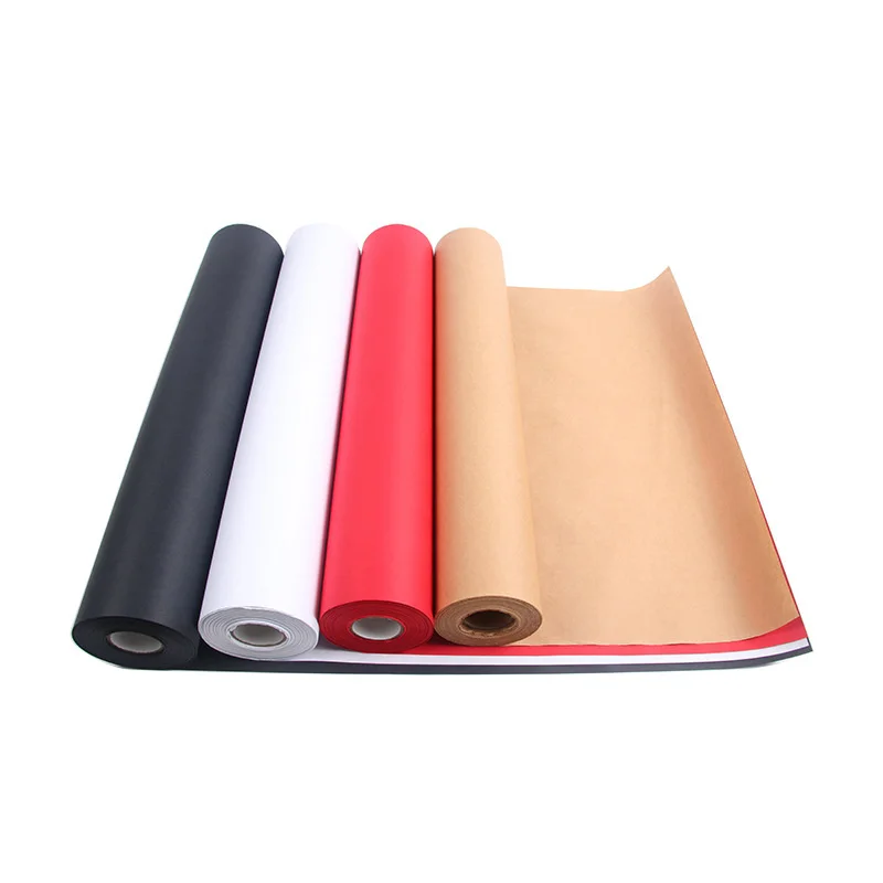 Factory Wholesale Single-Side Glazed White Kraft Paper Flat Sheet Food Grade Kraft Paper Roll White Kraft Paper
