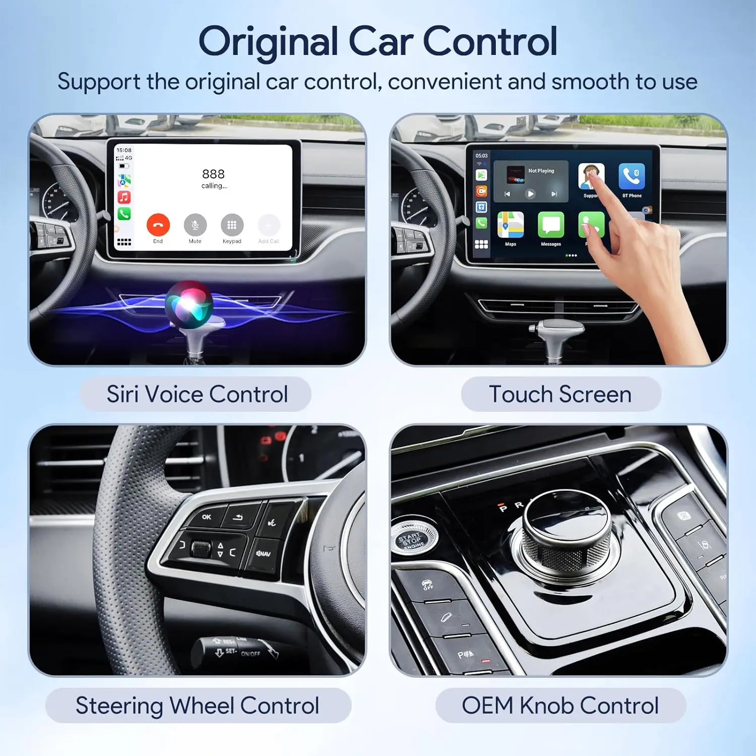 Оптовая продажа двойная камера Airplay Carplay беспроводной смарт-экран сенсорный экран 10 26 дюймов мобильный телефон