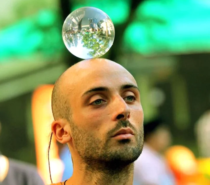 Crystal Ultra Clear Acrylic Ball Manipulation Contact Juggling Magic Tricks  juggling club ball