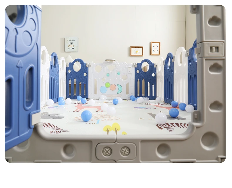 2021 Hot Sale Kids Fence Home Use Plastic Indoor Folding Playpen