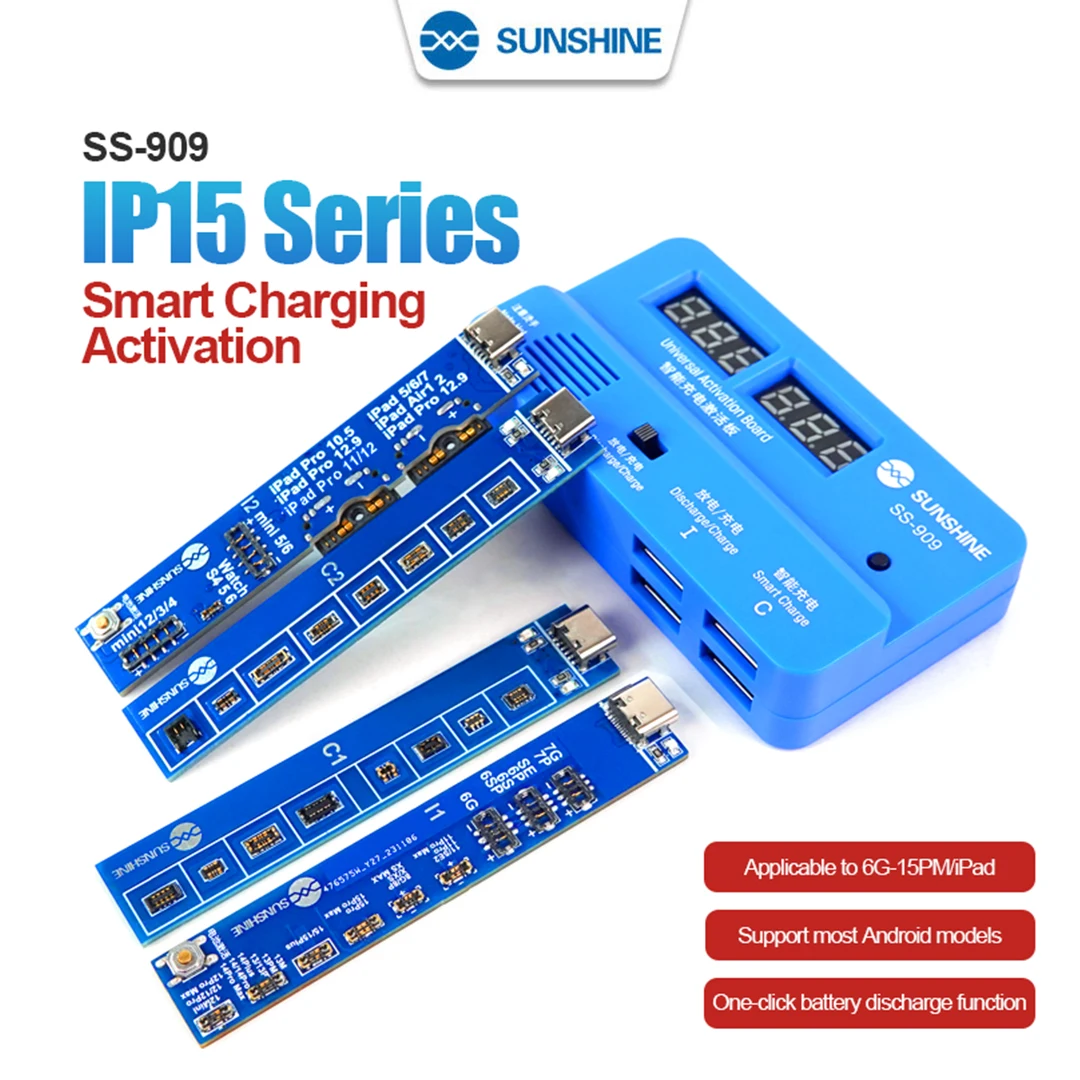 Sunshine SS-909 V7.0  Smart Charge Activation Circuit Board Universal Battery Quick Charging Plate Phone Android Repair Tester