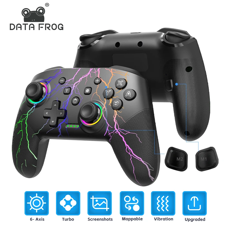 Data Frog S80 Thunder Colour игровой контроллер для NS/Switch Lite/ooled/PC беспроводные джойстики геймпад