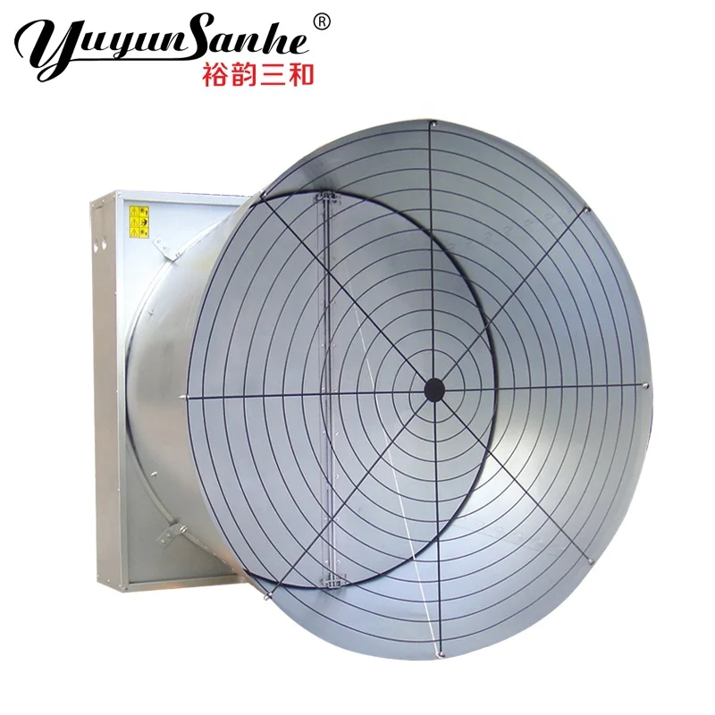 Double Door Butterfly Ventilation Cone Exhaust Fan Axial Flow Fans For Agriculture Greenhouse Air Ventilation Cooling System