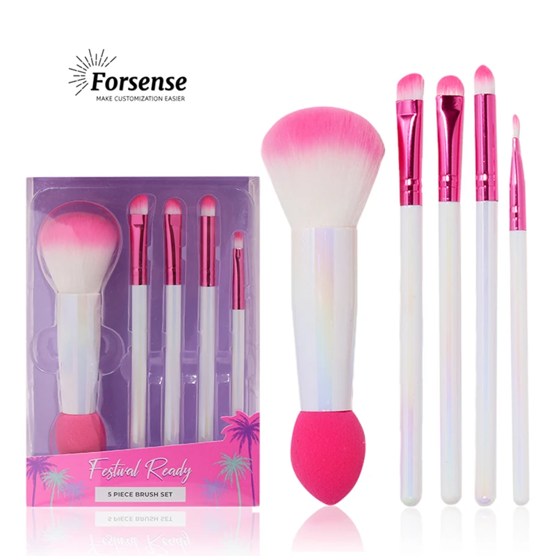 multifunction double headed angled eyeshadow blending brush smudge dual ended powder makeup applicator sponge cosmetic lip brush