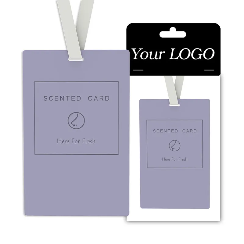 Custom High Quality Long Lasting scented card Car Hanging Air Freshener For Home Fragrance
