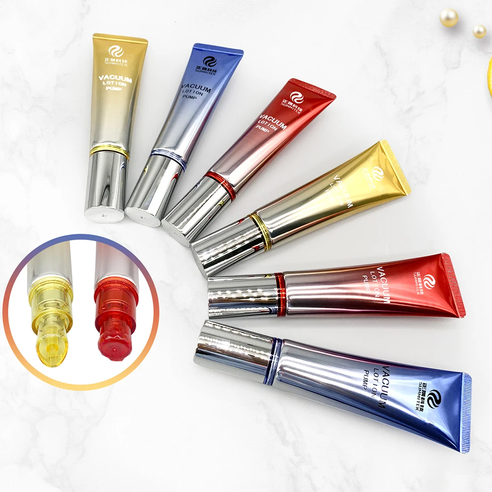 cosmetics 1oz vacuum Body Lotion Bioplastic Cosmetic Plastic Airless Pump squeeze Tubes