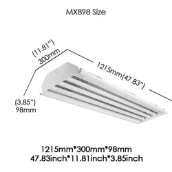 cheap price induction grow lighting T5 fluorescent light grow led T8 fixture for linear high bay light