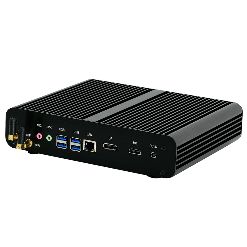 High Quality Core I7 8550U 8565U Fanless Mini PC UHD Graphics 620 Industrial Computer 4K Gaming PC Win10 Barebone System CE FCC