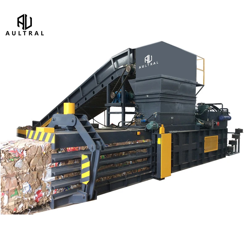 Cotton Bale Pressing Machine Waste Paper Bale Press Machine Horizontal Hydraulic Baler
