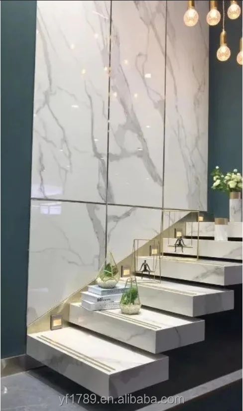 Yong Feng Stone Luxury Villa Indoor Stone Curved Stairs Interior Marble