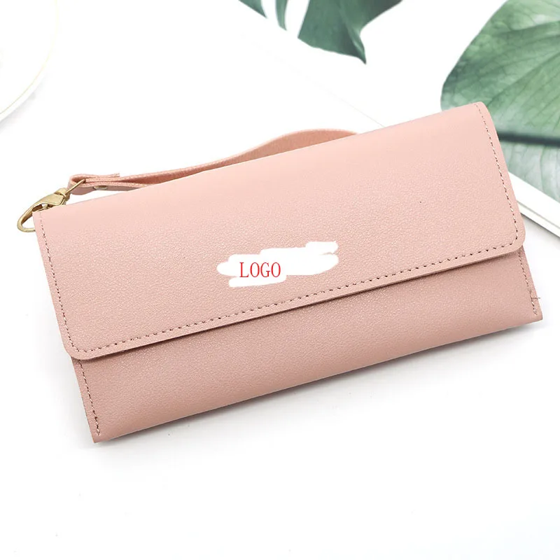 Factory Wholesale New Luxury Fashion RFID Ladies Card Holder PVC Long Women wallet