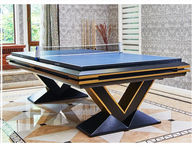 High end modern customize billiard table 9ft 8ft with V-shape legs