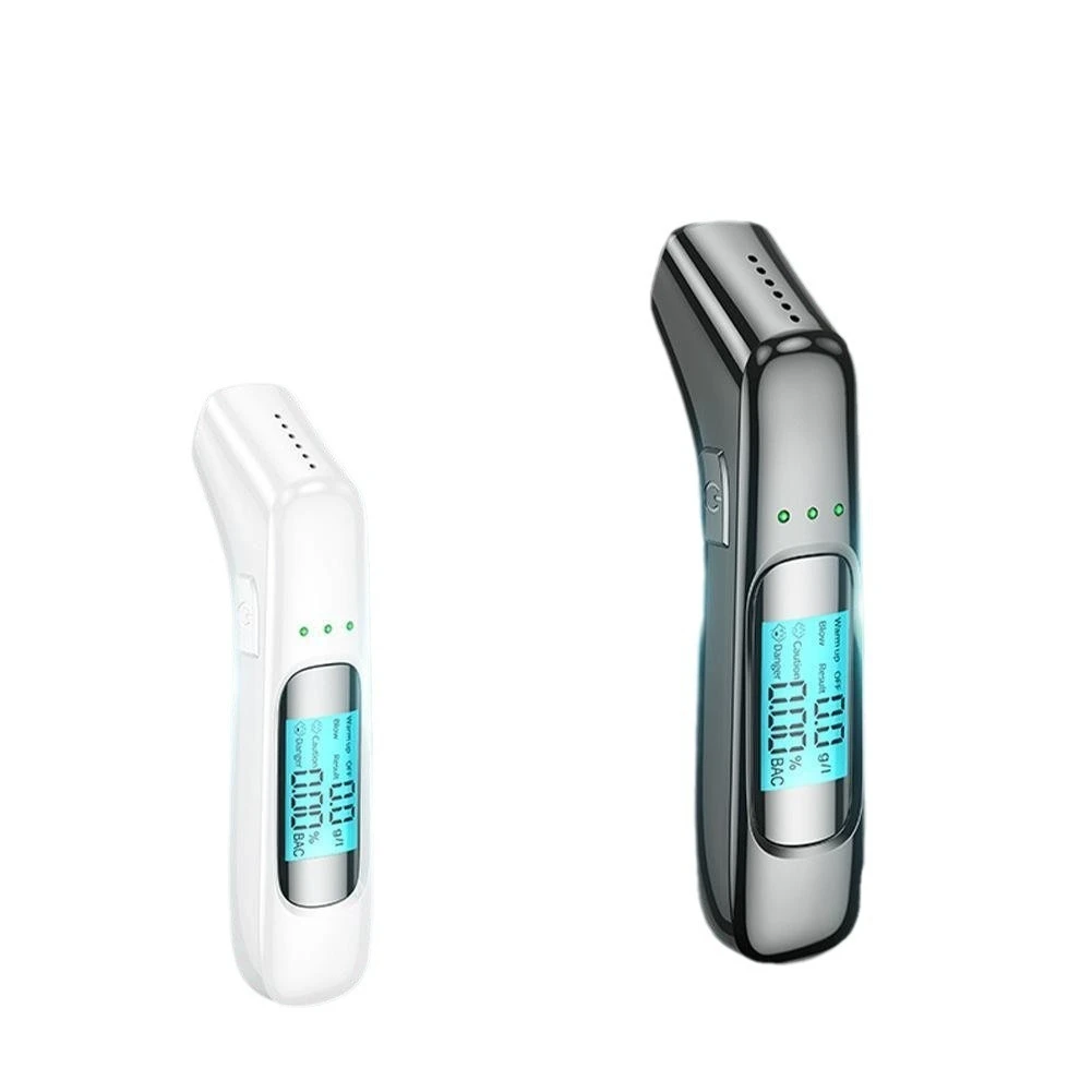 Hot Selling Portable Digital Alcohol Tester Handheld Instrument with Cigarette Holder Traffic Warning Product