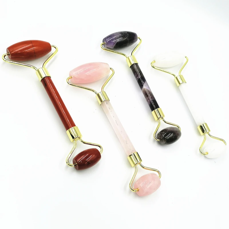 
Facial Massager Logo Manufacturer Green Aventurine Jade Roller And Gua Sha Tool Set 