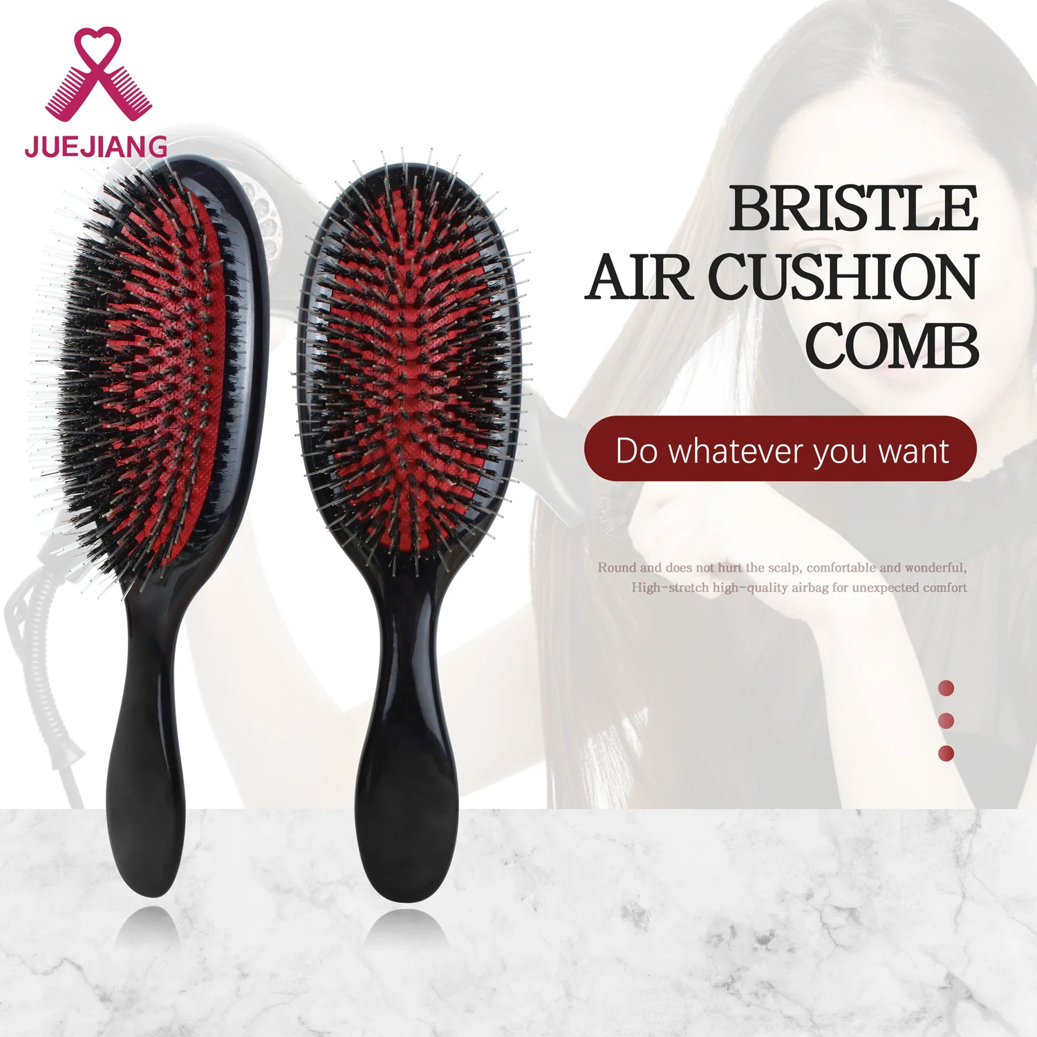 detangling hair brushes bristle air cushion comb factory wholesale manufacture cheap price high quality hair styling tool