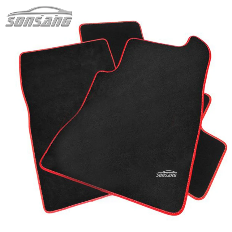 OEM Custom Carpet Floor Mats Color Design Leather Trim Mat for Car Sedan Truck SUV