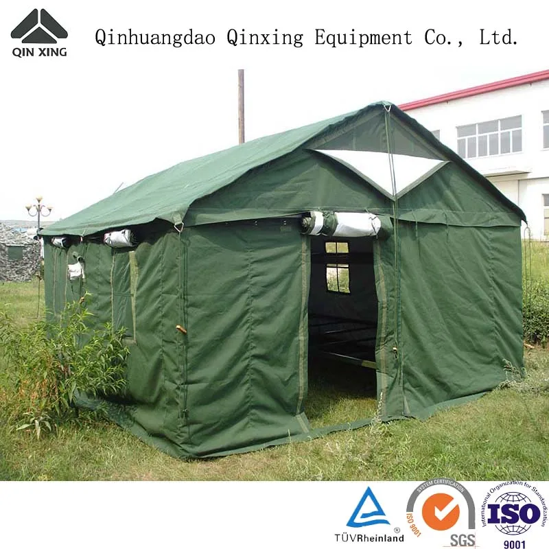 QX factory hot sale 10 20 30 40 50 people camping tent waterproof canvas frame outdoor windter heavy duty tent kilikadiri tent