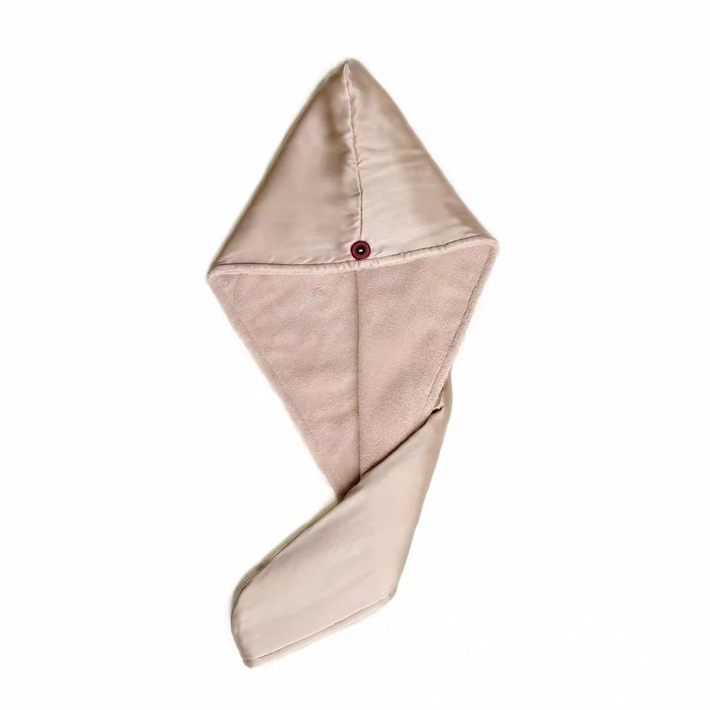 100% pure silk ultrafine fiber fast drying Hair Turban mulbbery silk towel Shower towel head bonnets