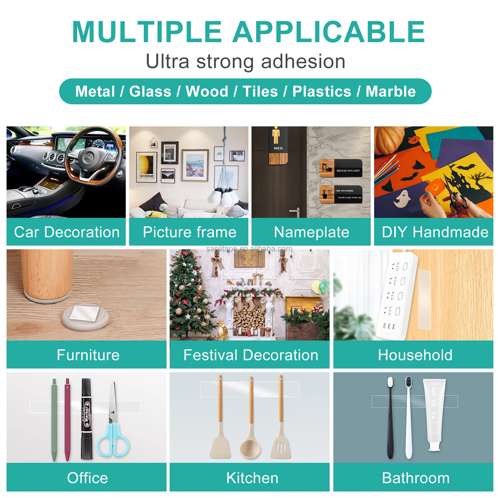 Double Sided Tape Heavy Duty Mounting Picture Hanging Adhesive Strips DIY