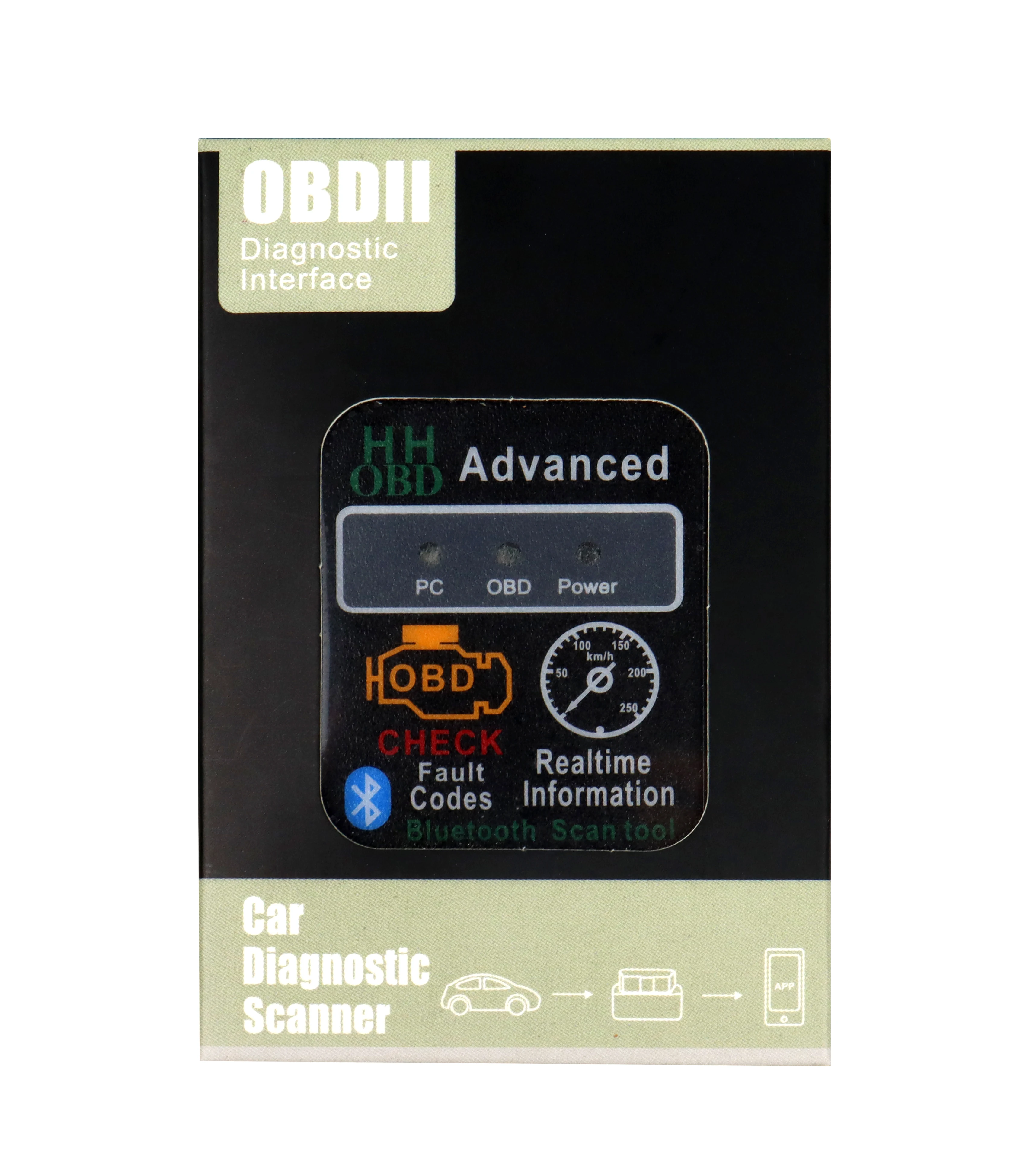 HH ODB2  ELM327  OBD Advanced BLE V2.1  ODB22 Car Auto Diagnostic Scanner Tool