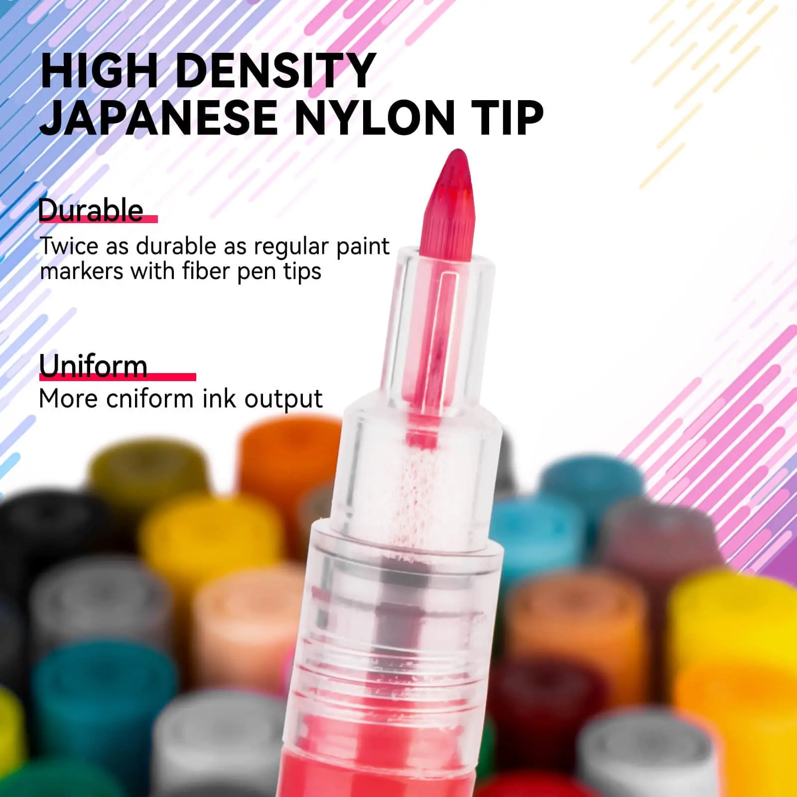 Colors Paint Art Marker Dual Tip Double Ended Permanent Waterproof Marker Set Fabric Markers