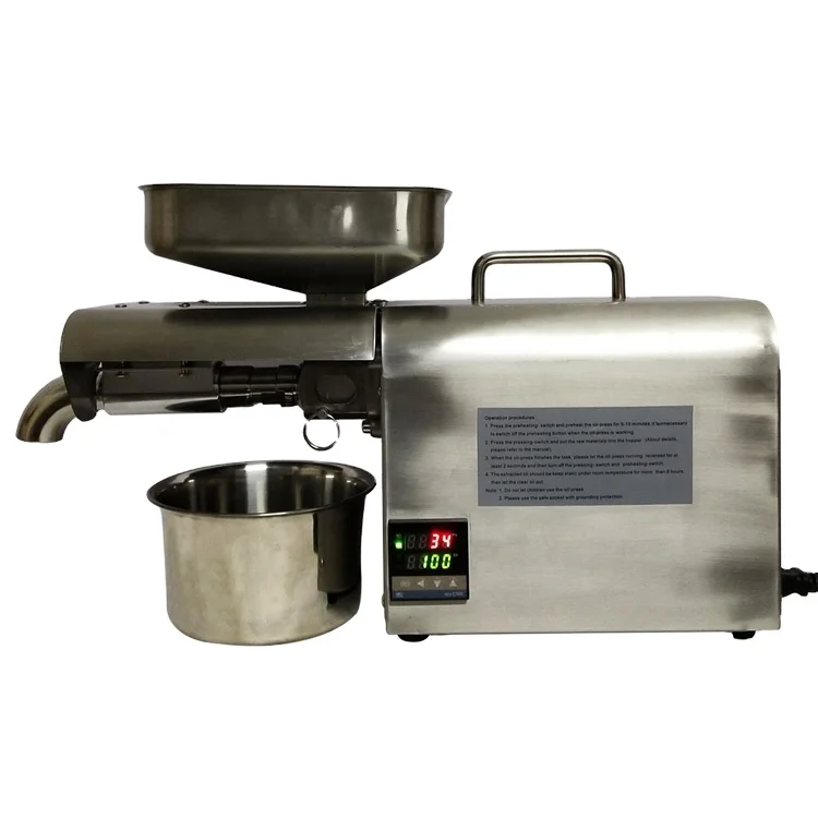 Automatic small hydraulic cold press olive/avocado/shea nut oil
