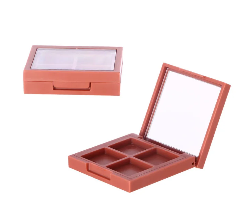 New Cosmetics makeup package frosted four-color four-grid transparent eye shadow plate