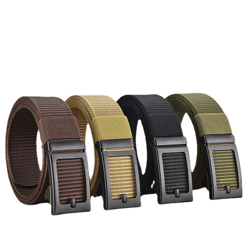 Automatic Buckle Fabric Belts Golf Belts Men