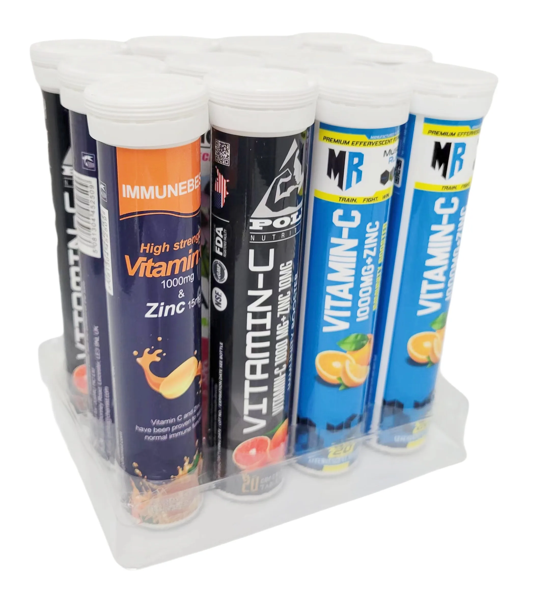 High Quality OEM Vitamin C & Zinc Effervescent Tablet