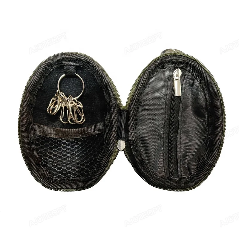 AJOTEQPT  Professional Coin Purse Keychain Case, Small EDC Pouch Holder for Money Change, Keys, Earphone