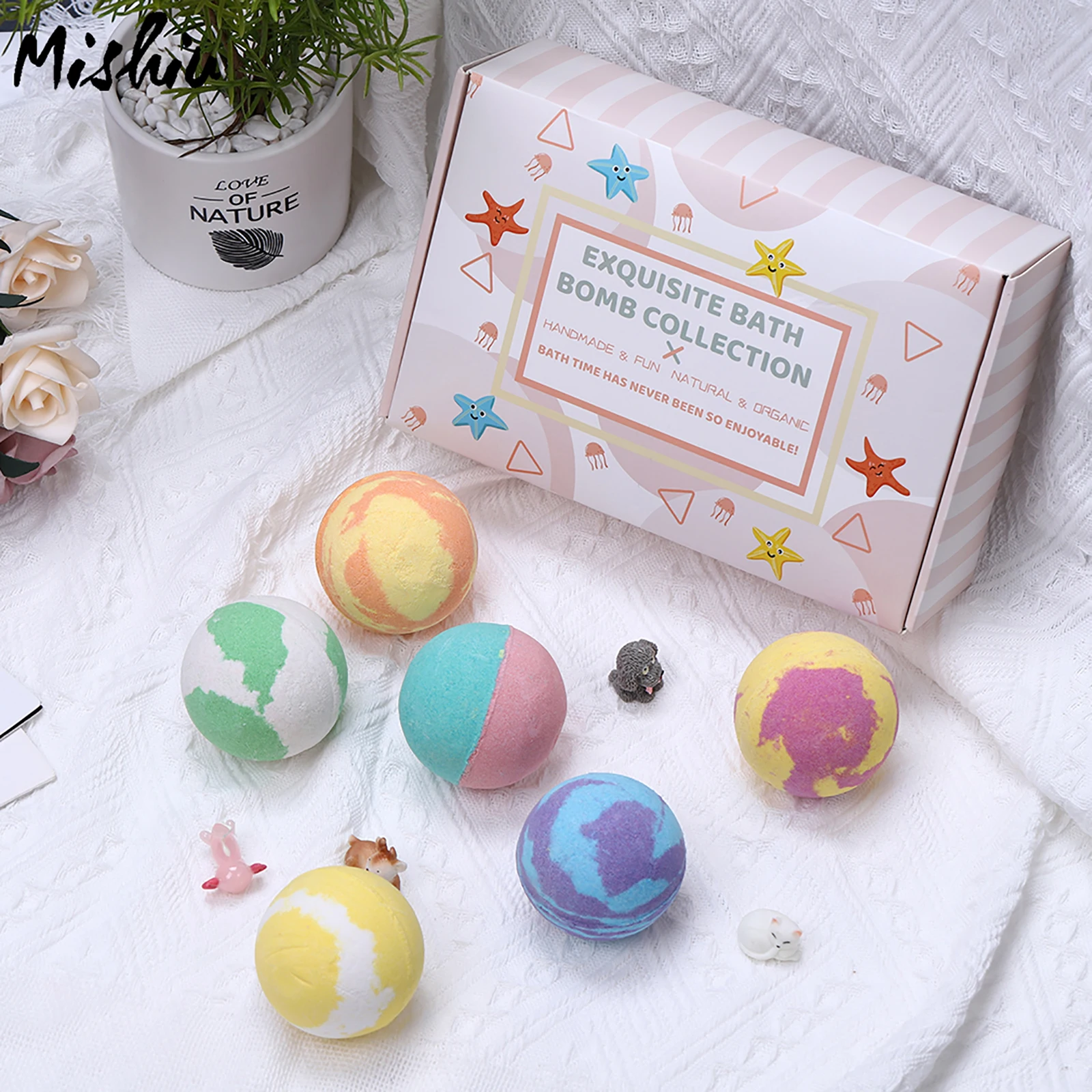 OEM Natural Vegan Beauty Gifts Bath Oil Johnsons Molds Bathbomb Bubble Toys Bath Bomb