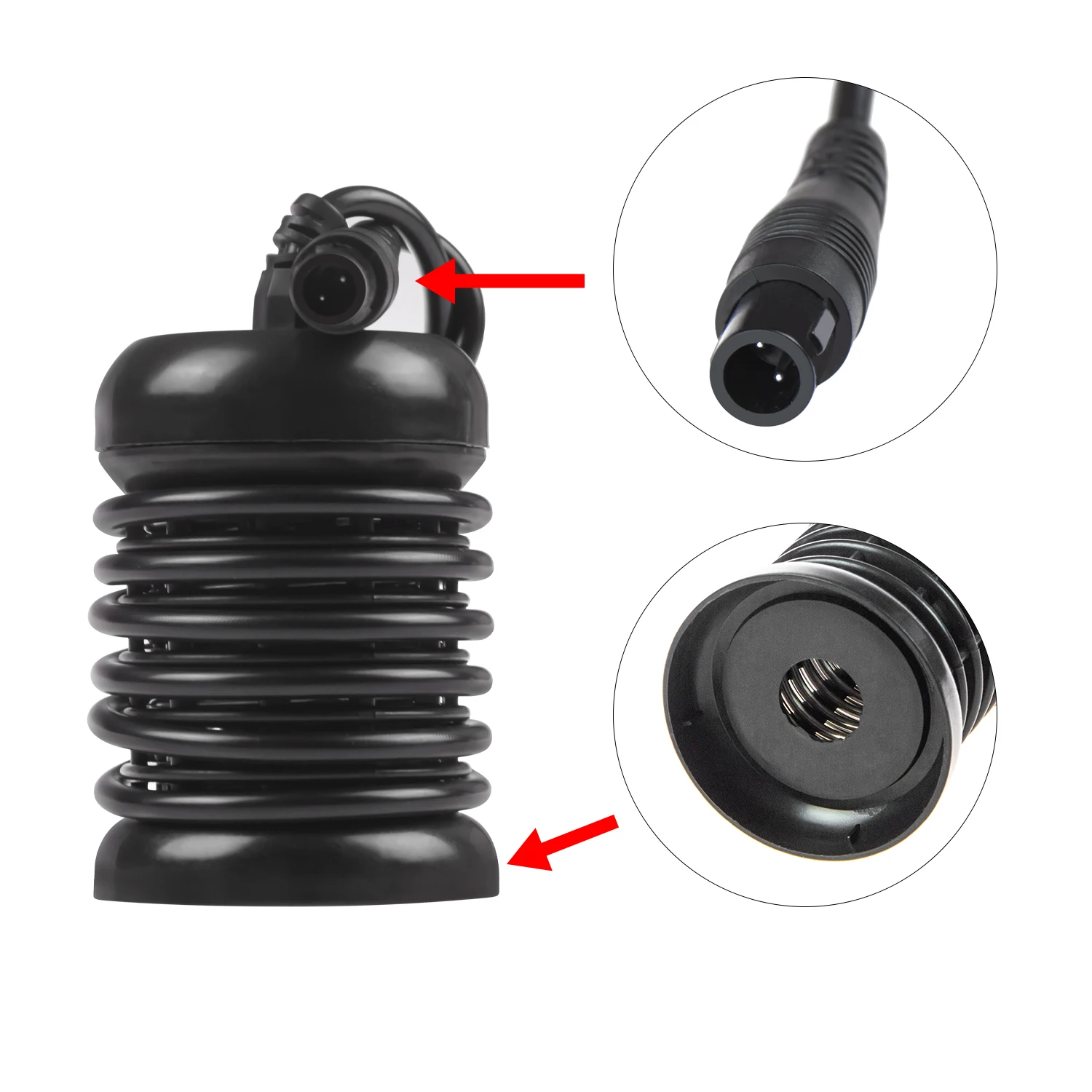 Two Pins Detox Foot Bath Spa Machine Array Rehabilitation Therapy Supplies Bathroom Safety Equipments Black 10 Laps HK-800E 0.25