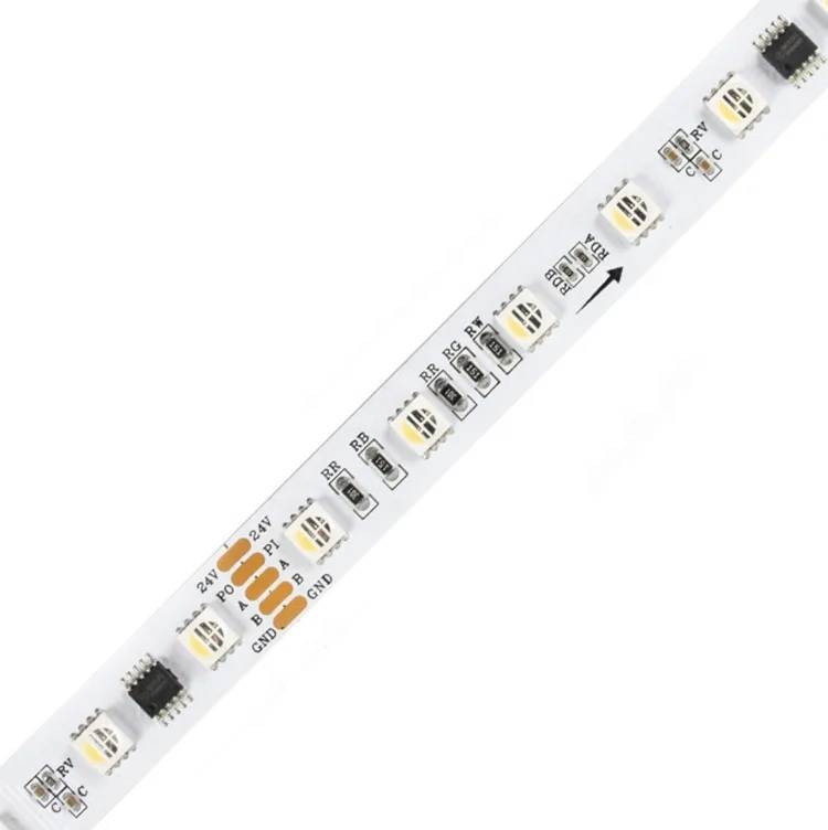 Светодиодная лента SM17512 RGBW RGB DMX512 SMD5050 12 В 24 в 3000K 4000K 5000K 6000K теплый белый DMX