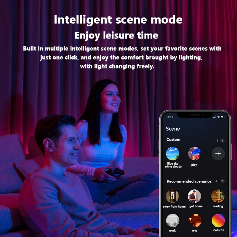 Recessed Commercial household Ceiling Rgb Led Down Lights Smart Led Downlights recessed lighting