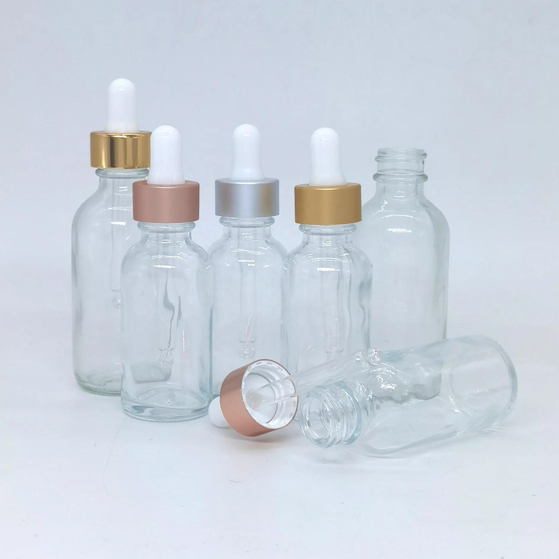 15ml 30ml 60ml 120ml clear blue amber green boston round glass dropper bottle 1oz 2oz 4oz 8oz 16oz essential oil bottles
